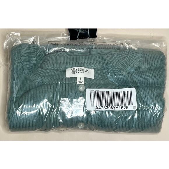 NWT Candace Cameron Bure Soft Boatneck Half Placket Sweater- Trellis SIZE S - Picture 6 of 6